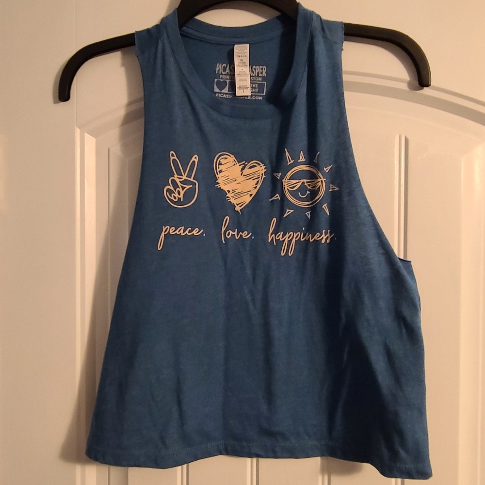 Picasso Jasper Crop Yoga Top - Picture 1 of 4